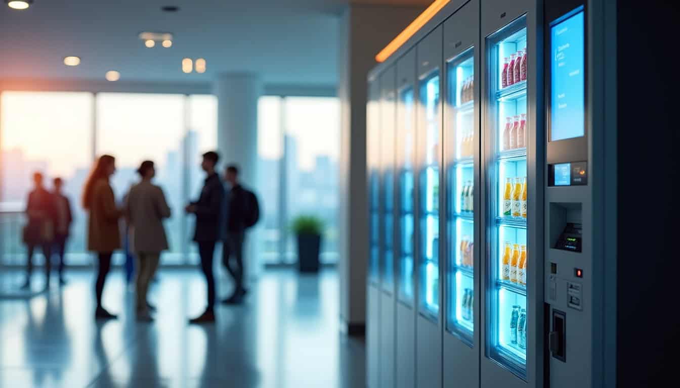 Distributeur automatique moderne équipé d