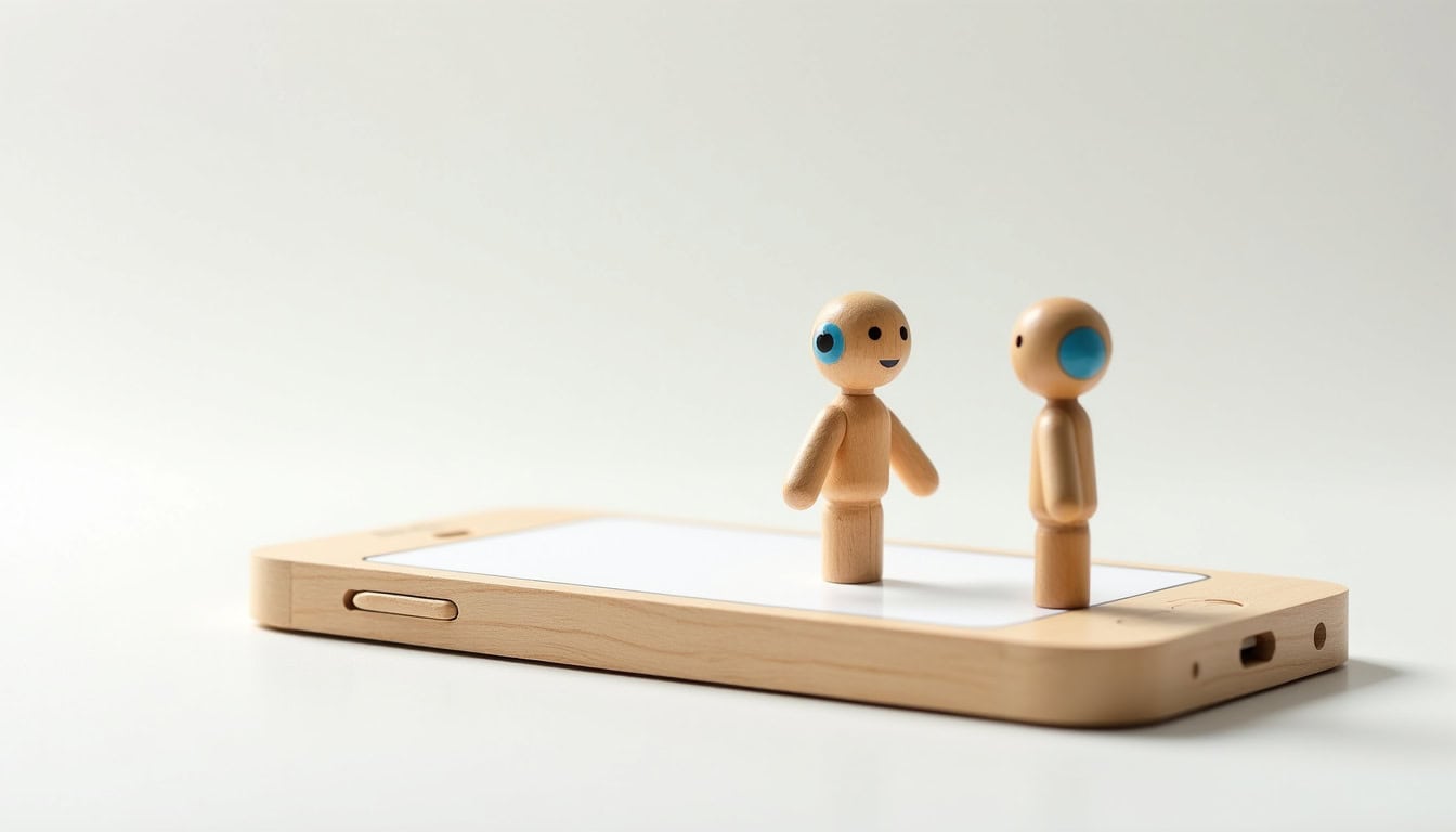 Interface de PolyBuzz AI montrant un chat avec un personnage IA personnalisé