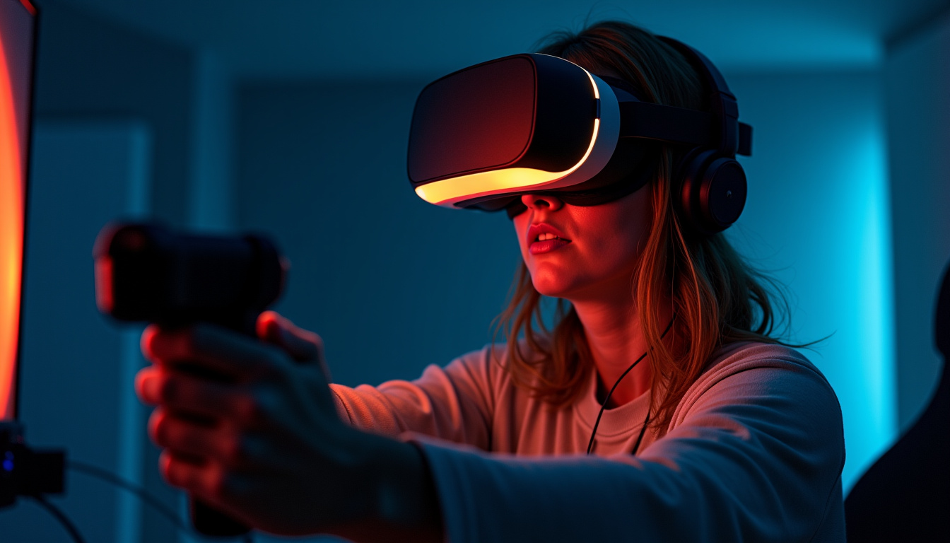 Joueur en train de combattre un boss dans Elden Ring en réalité virtuelle