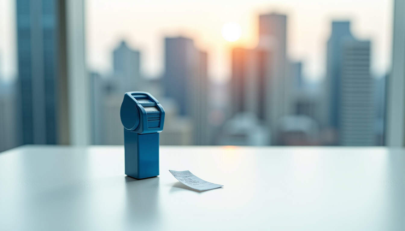 Balise de signalisation pour la sécurité en ville.
