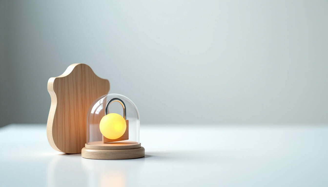 Poubelle de recyclage écologique avec symbole de recyclage et design moderne.