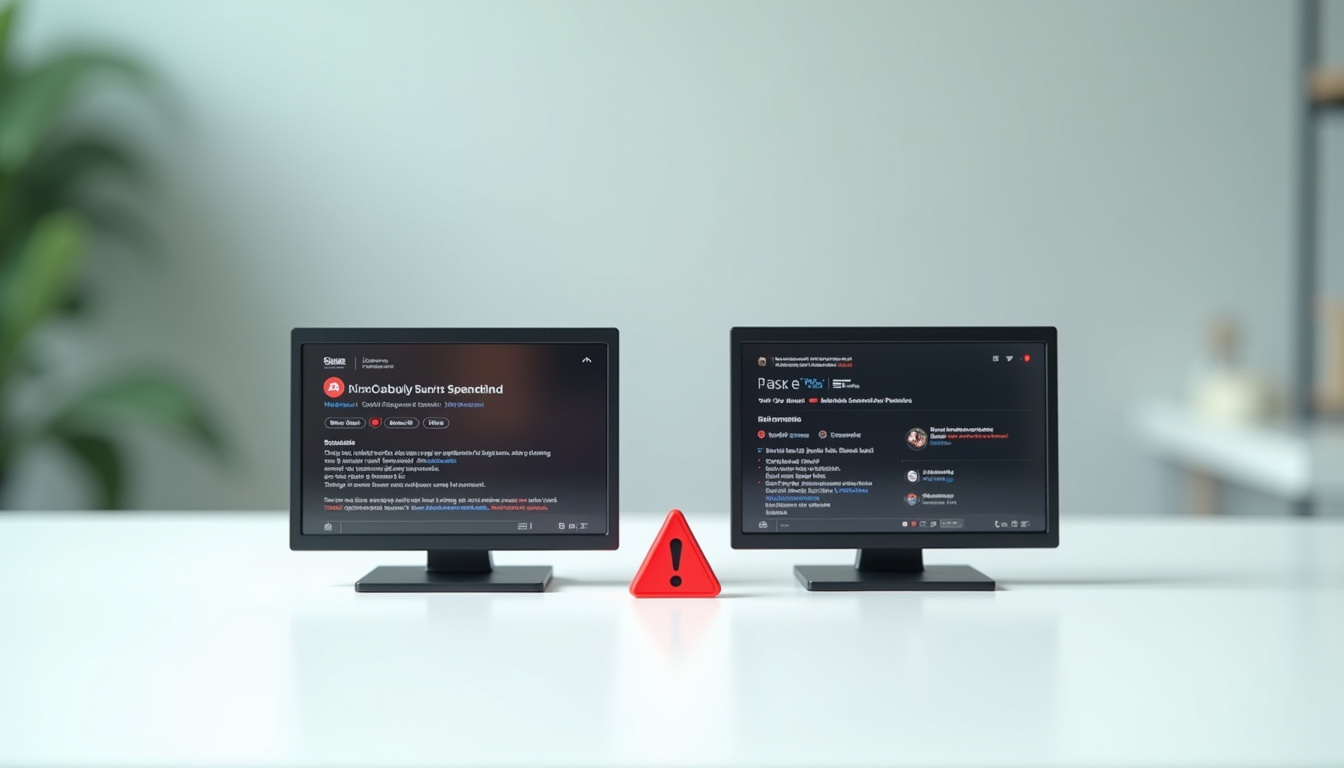 Comparaison entre l’interface officielle d’azmip et une copie frauduleuse avec erreurs de design et publicités intrusives
