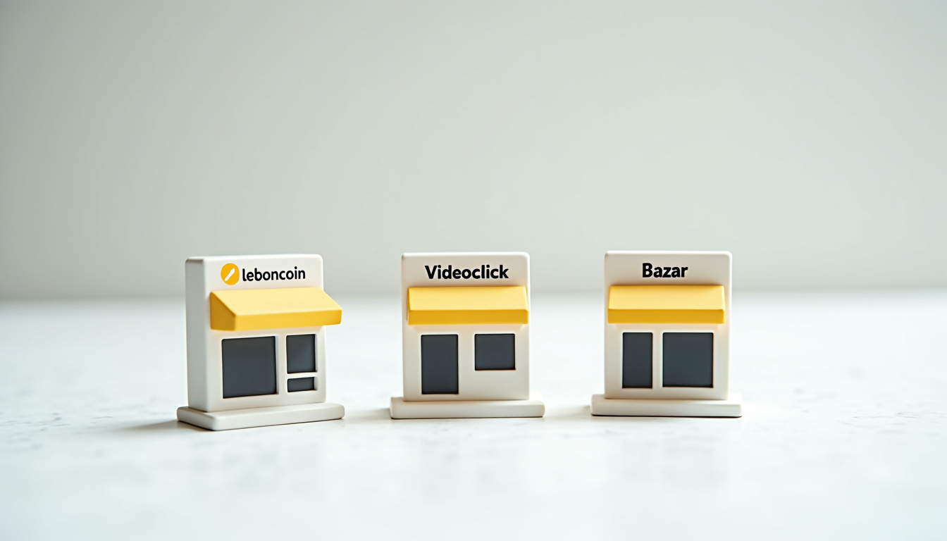 Comparaison visuelle entre leboncoin, vivastreet et bazard