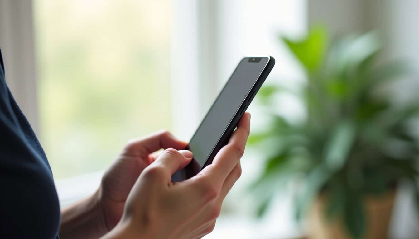 Personne utilisant un téléphone pour contacter l