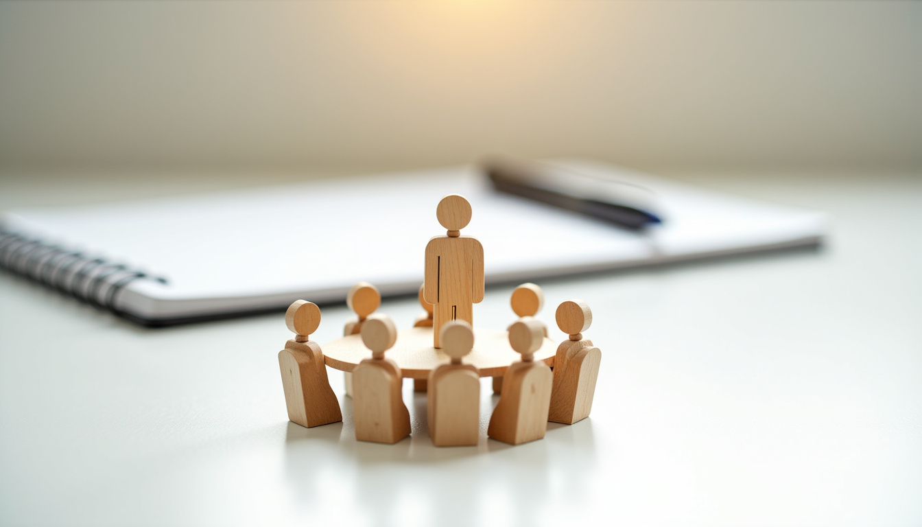 Un gérant de SARL en réunion avec son équipe pour discuter de la stratégie de l