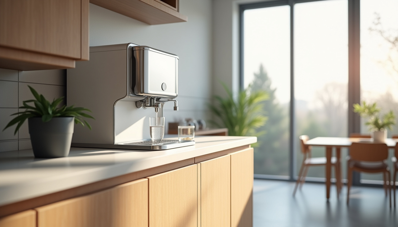 Fontaine à eau sur réseau installée dans un espace professionnel à Toulouse