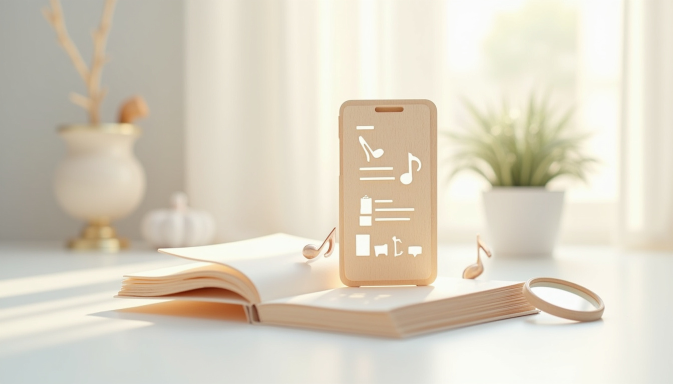 Interface principale de l'application Spotube sur un smartphone, montrant la bibliothèque musicale et les playlists