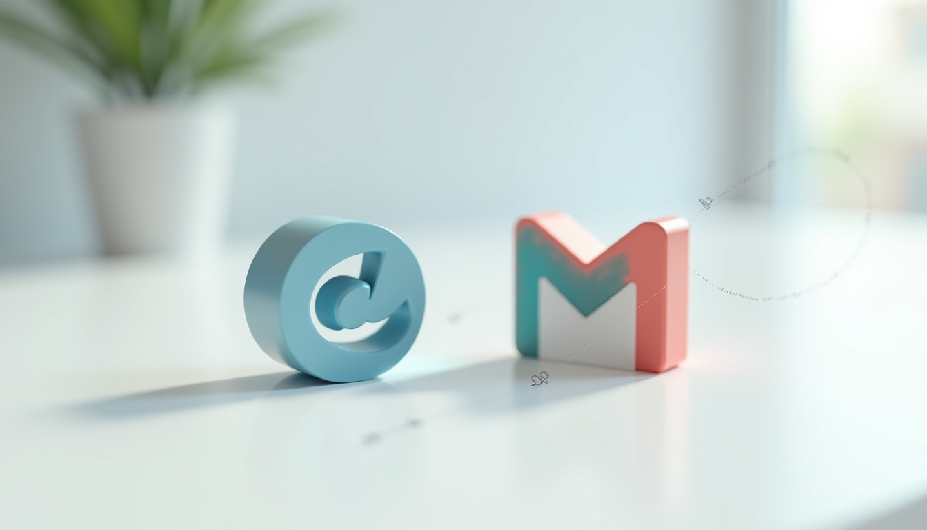 Transition visuelle du logo Netcourrier au logo Mailo