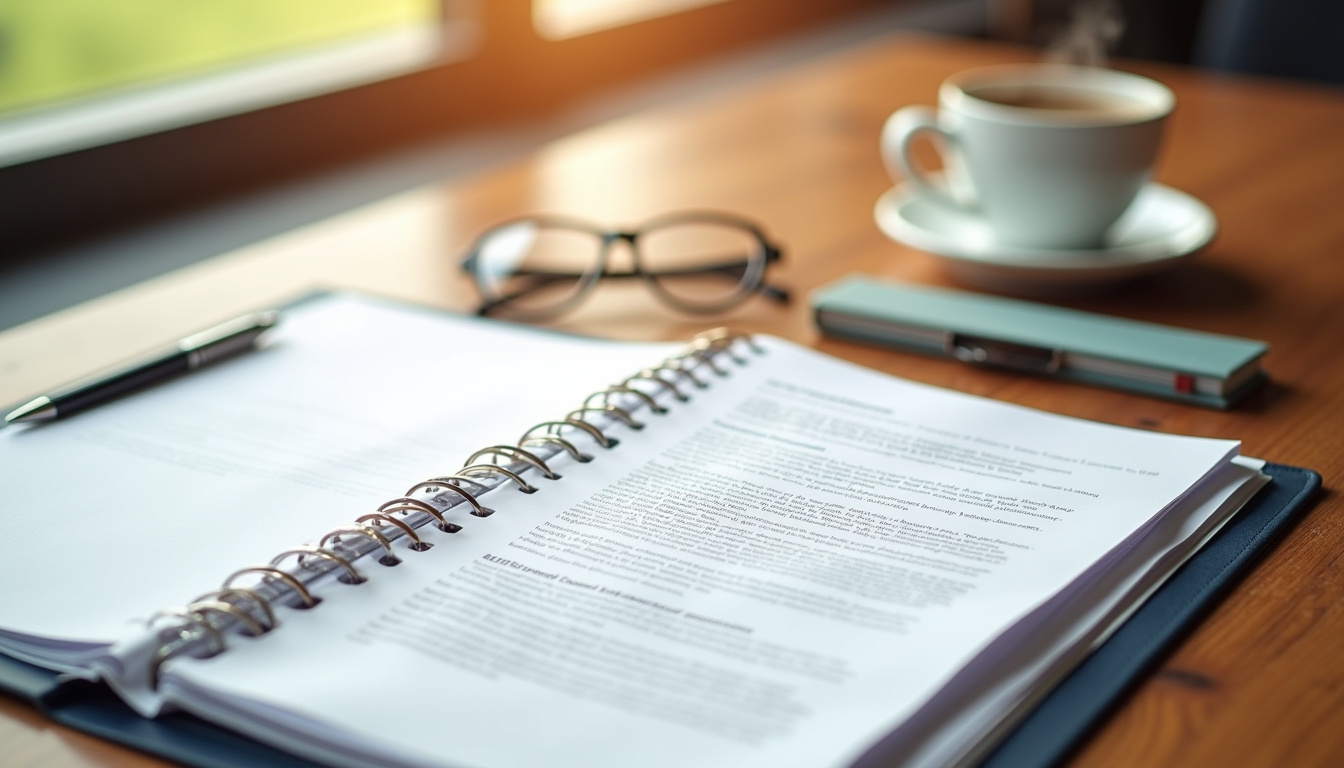 Dossier avec pièces justificatives pour une demande d'Acre Urssaf posé sur une table