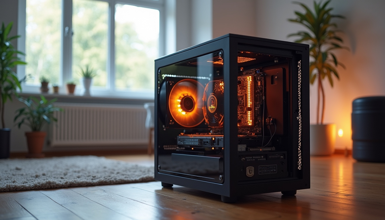 Installation d’un rig de minage Bitcoin utilisé pour chauffer une pièce ou produire de l’eau chaude