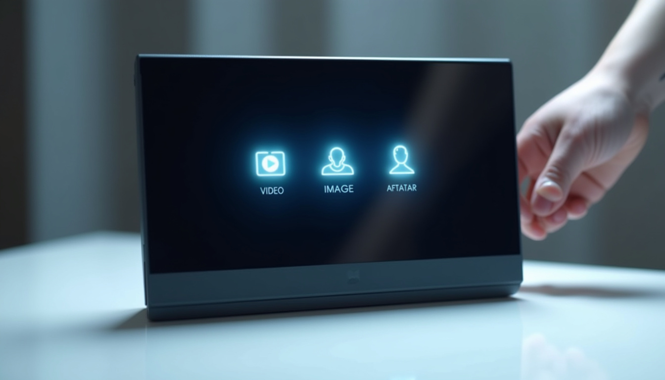 Interface principale de Kling AI montrant les modules de génération vidéo, image et avatars